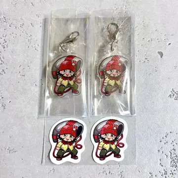 진심으로 위험한 도시 톤톤 아크릴 참 플렉 스티커 완전 위험