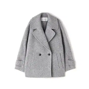 NATURAL BEAUTY BASIC 울리 형태 하프 코트