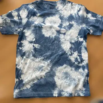 블루 코튼 100% T셔츠 남성용 M