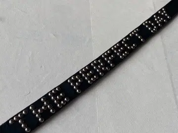 Rottweiler 가죽 스터드 벨트 KJ 착용 cootie