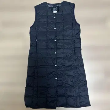 TAION 이너다운 롱베스트 블랙