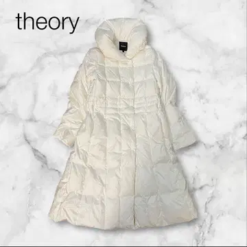 [컨디션 최상] 띠어리 Theory 다운 롱 코트 화이트