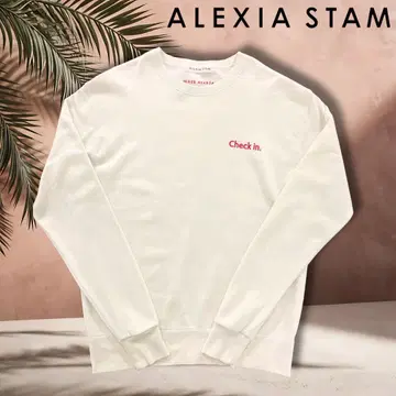 ALEXIA STAM 맨투맨 알리시아 스탄 화이트