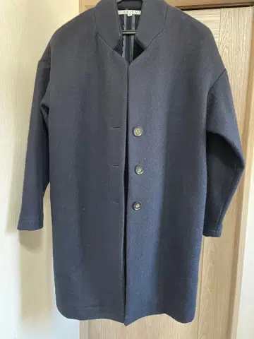 KELEN 케렌 울 코트 체스터 코트 울 혼방 블랙