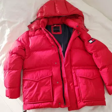 TOMMY HILFIGER 빨간색 다운 자켓 L