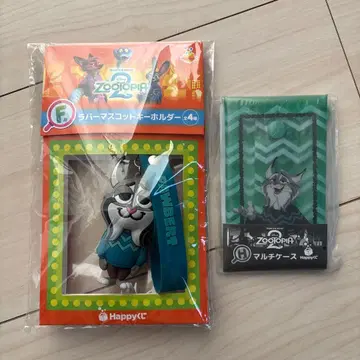 주토피아2 파우버트 러버 마스코트 키링 멀티 케이스