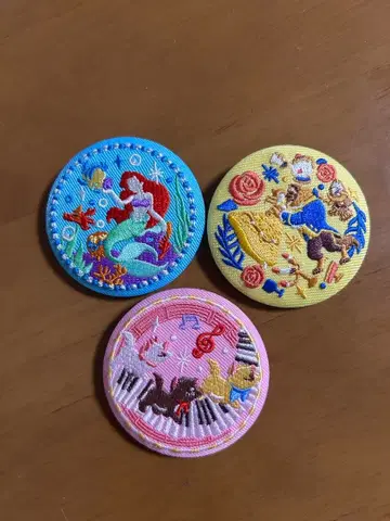 디즈니 자수 캔뱃지