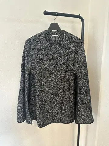 에스트네이션 ESTNATION 트위드 케이프 코트