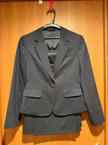 아오야마 양복 입학식용 네이비 스트라이프 수트 세트