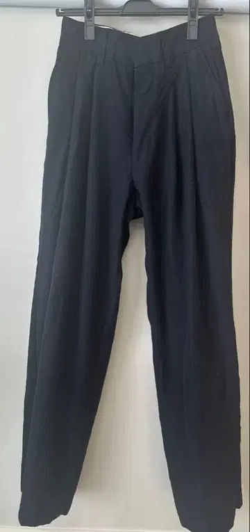 THE SHINZONE 울 톰 보이 팬츠 네이비 P0