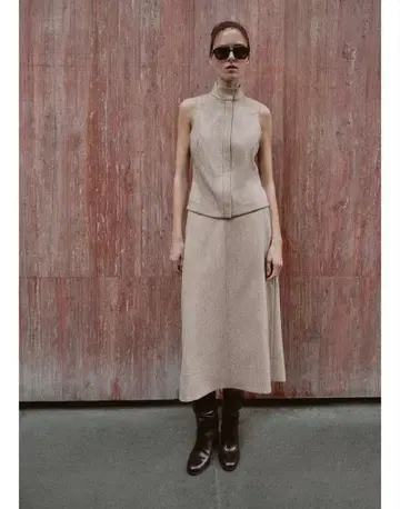 이번 시즌 XS 타이트 인기 케이프 미디 스커트