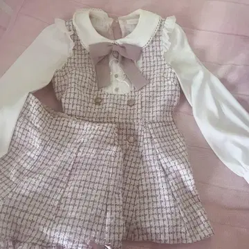 LIZLISA 트위드 셋업 핑크