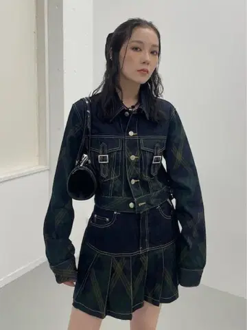 SLY 슬라이 데님 셋업 체크