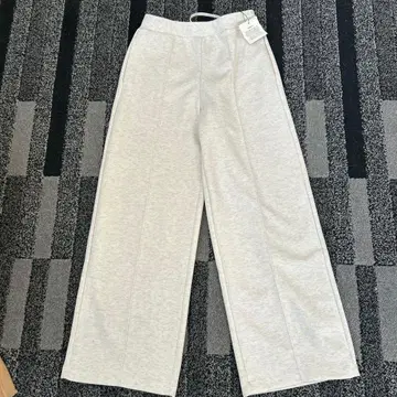 UNIQLO 맨투맨 스트레이트 팬츠 M 내추럴