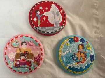디즈니 자수 캔배치 3개 세트