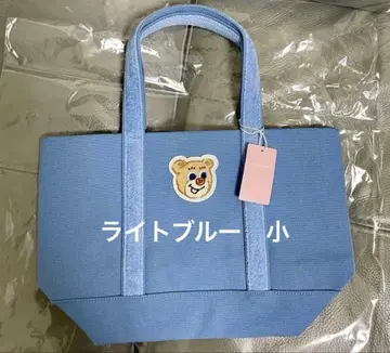 LOVERARY 올드 테디 와펜 토트백 라이트 블루 (소) 새상품