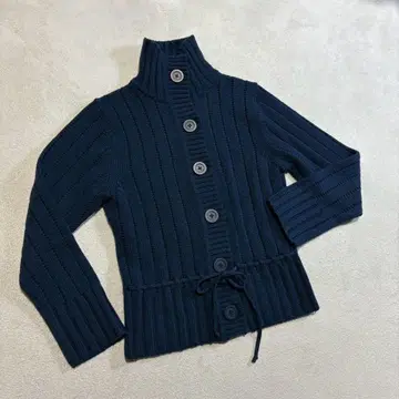 [ 새상품급 ] 자유구 모 100% 하이넥 니트 스웨터 가디건 M 사이즈