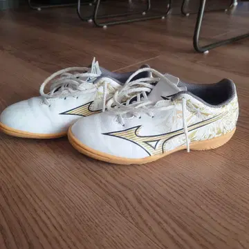 Mizuno 풋살화 화이트/골드