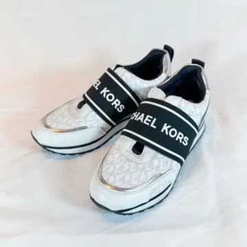 MICHAEL KORS 로고 벨트 스니커즈 MK 올 패턴 23.5cm