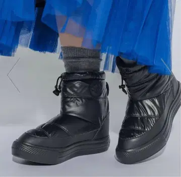 새상품 컨버스 스픽앤스팬 메탈릭 부츠 블랙 23cm