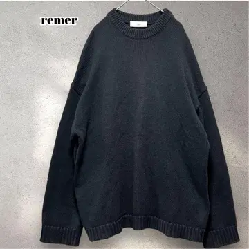리메르 remer 오버사이즈 니트 다크 그레이 M 사이즈