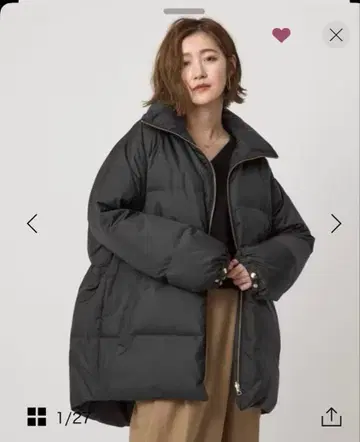 conte 블랙 다운 자켓