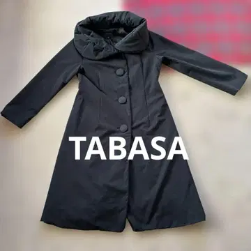 TABASA 블랙 롱 코트 38