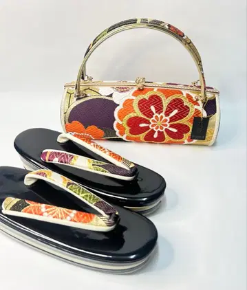 [ 새상품 ] 순수 실크 오비지 후리소데용 조리 백 세트