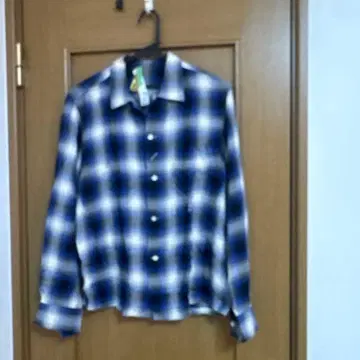 NUMBER NINE 옴브레 체크 셔츠