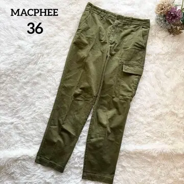 [ MACPHEE ] 투모로우랜드 베이커 팬츠 카고 카키 테이퍼드