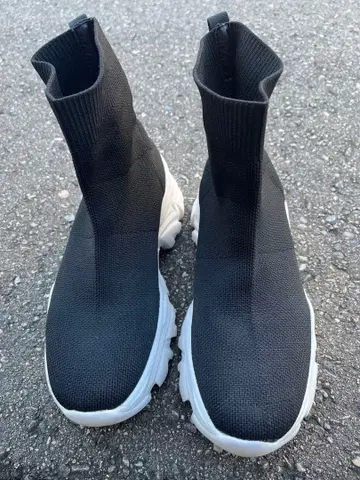 경량 니트 부츠 통굽 LOWRYSFARM