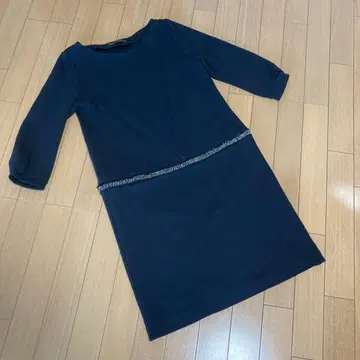 그린 라벨 릴랙싱 원피스 38 네이비 비즈 포함