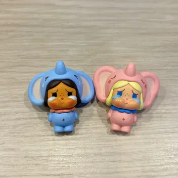 popmart crybaby 태국 한정판 팝빈 코끼리 2개 세트 1마리