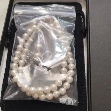 [ 감정필 완전 미사용 ] 원가 5만엔 펄 목걸이 & 귀찌 세트