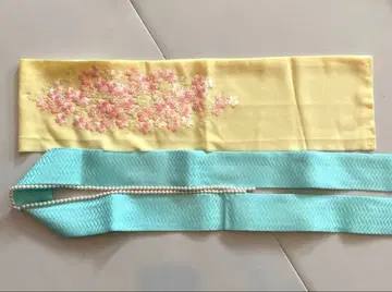 후리소데 레이어트 카라 펄 자수 장식용 깃