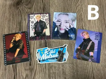 B 마츠이 리키 포토 카드 스티커