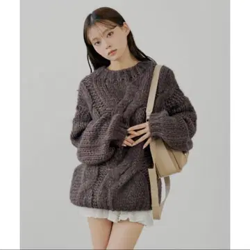 Chico 빅 케이블 루즈 미니 원피스