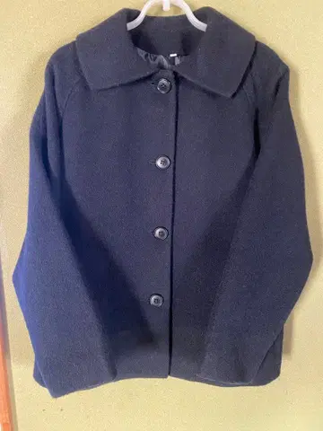 무인양품 재생 울 혼방 숏코트