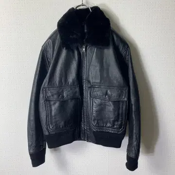 vintage G-1 leather jacket 플라이트 자켓 옷깃 보아