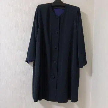 리버서블 라운드넥 롱 코트 (시선당)