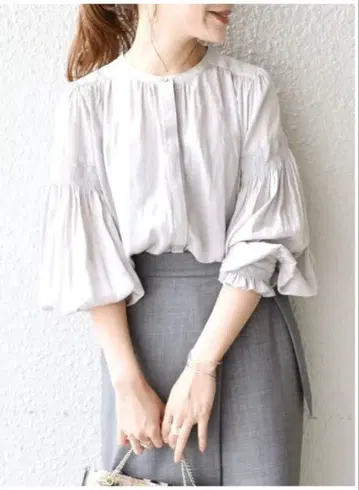 ships 셔링 (긴팔) 블라우스