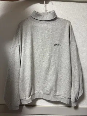 RVCA 그레이 하이넥 맨투맨