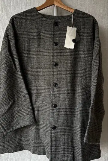 nest Robe 체크 울 혼방 코트