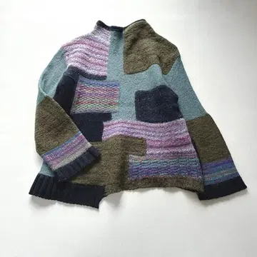 센소유니코 지우 니트 최근 모델 아지메 패치워크 덧댄