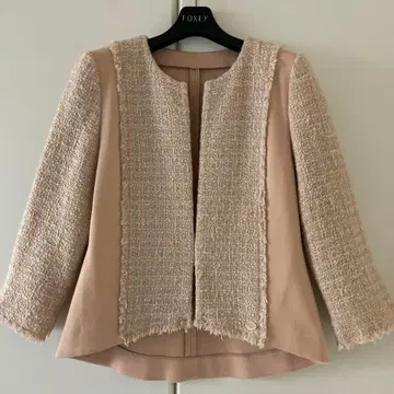 새상품급 폭시 트위드 가디건 자켓 40 베리니