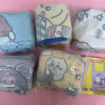 치이카와 x 산리오 캐릭터즈 에코백 전 5종 컴프 세트