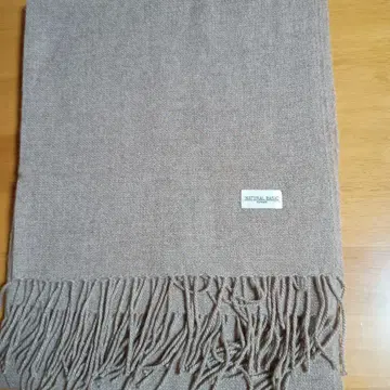 NATURAL BASIC 프린지 부착 스톨 캐시미어 100%