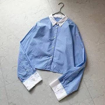 EVERYDAY I LIKE. 스트라이프 셔츠 블루 화이트 23년제