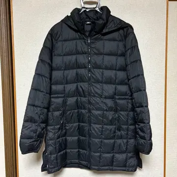 [ 여성용 ] ZARA 다운 자켓 롱 코트 블랙 L