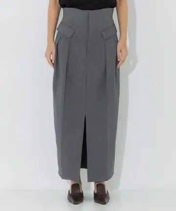 STUDIOUS 이번 시즌 그레이 하이웨스트 타이트 스커트 1